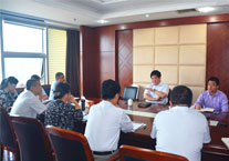 山钢地产总经理张鲁兵到青岛信莱置业公司召开项目推进专题会